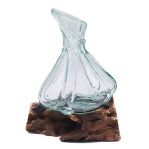 Sculpted Grace Fancy Mini Glass Decanter