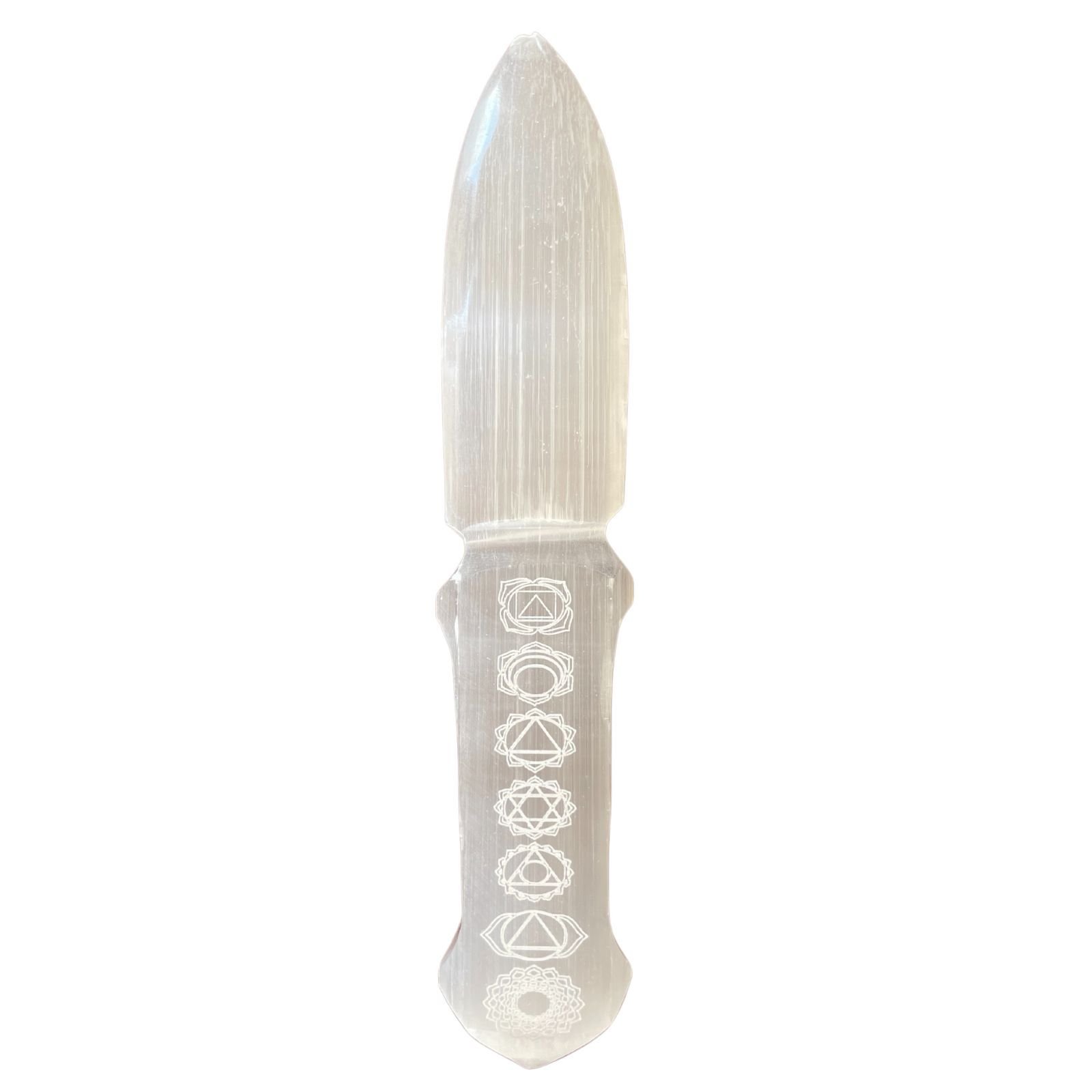chakra alignment selenite ritual athame knife Chakra Alignment Selenite Ritual Athame Knife - Image 7