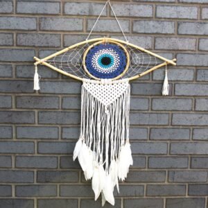 Protective Macrame Dreamcatcher Bold Evil Eye