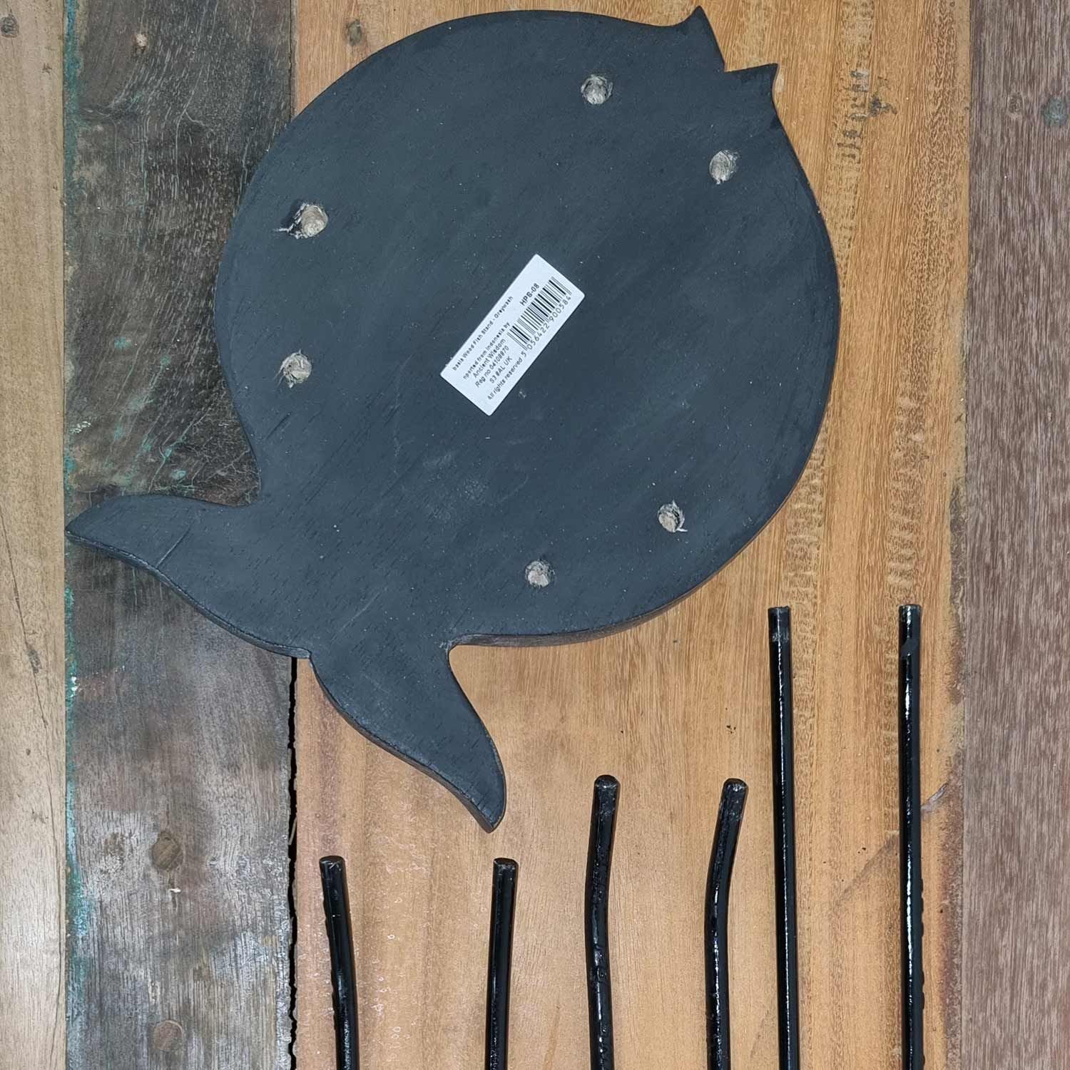 elevated plant stand albasia wood whitewash Elevated Plant Stand Albasia Wood Whitewash - Image 3