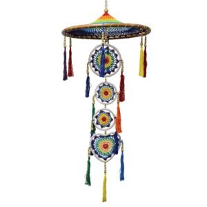 Vibrant Harmony Dreamcatcher Vivid Rainbow Large