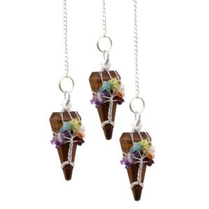 Intuitive Balance Pendulum Seven Chakra Tiger Eye