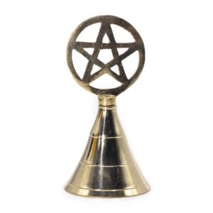 Protective Pentagram Brass Altar Bell
