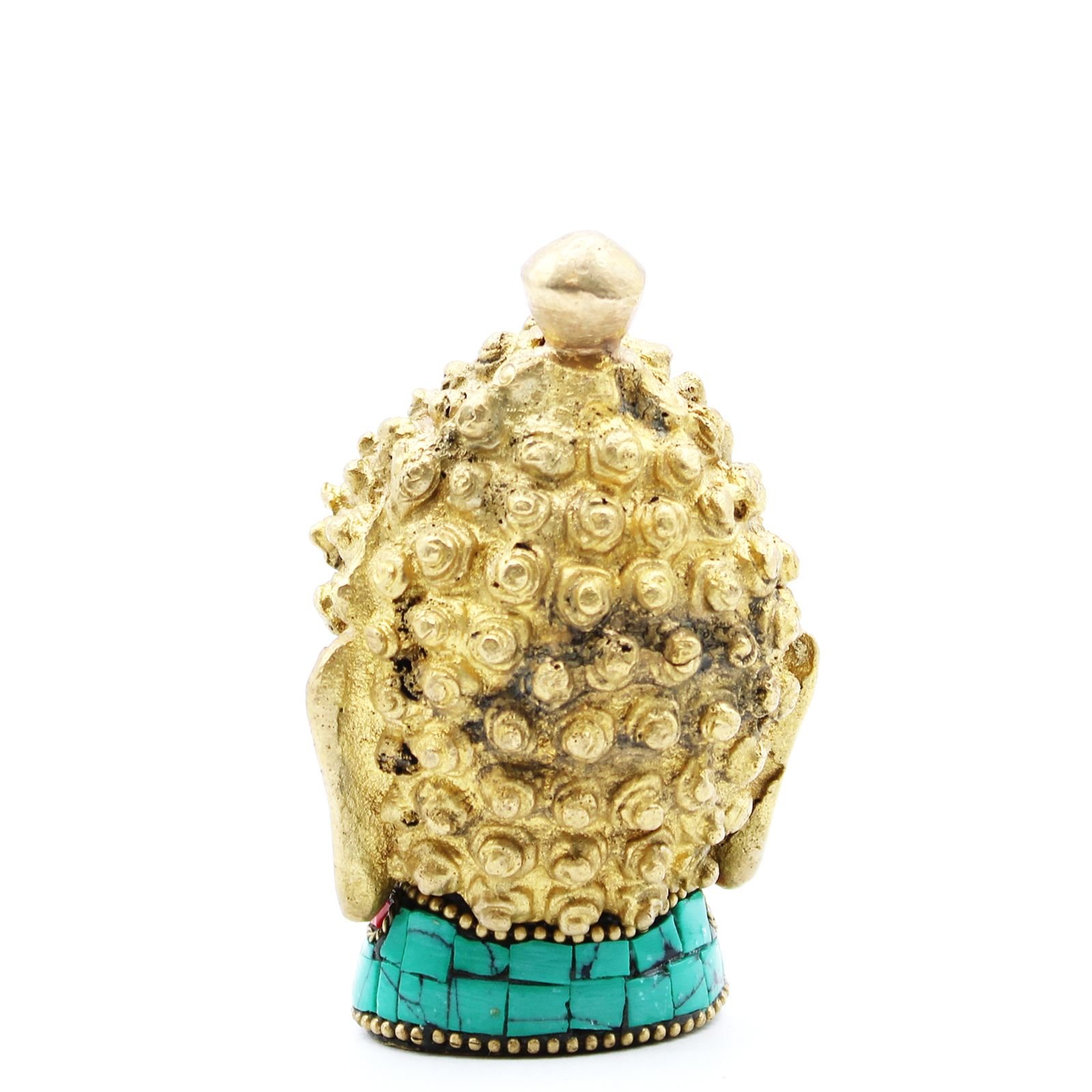 tranquil focus medium brass buddha head Tranquil Focus Medium Brass Buddha Head - Image 7