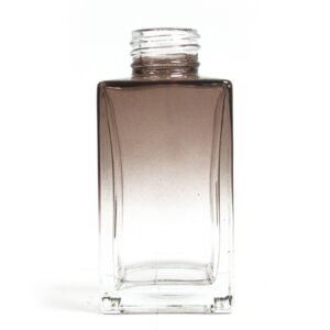 Sleek Square Reed Diffuser Bottle Charcoal Glass
