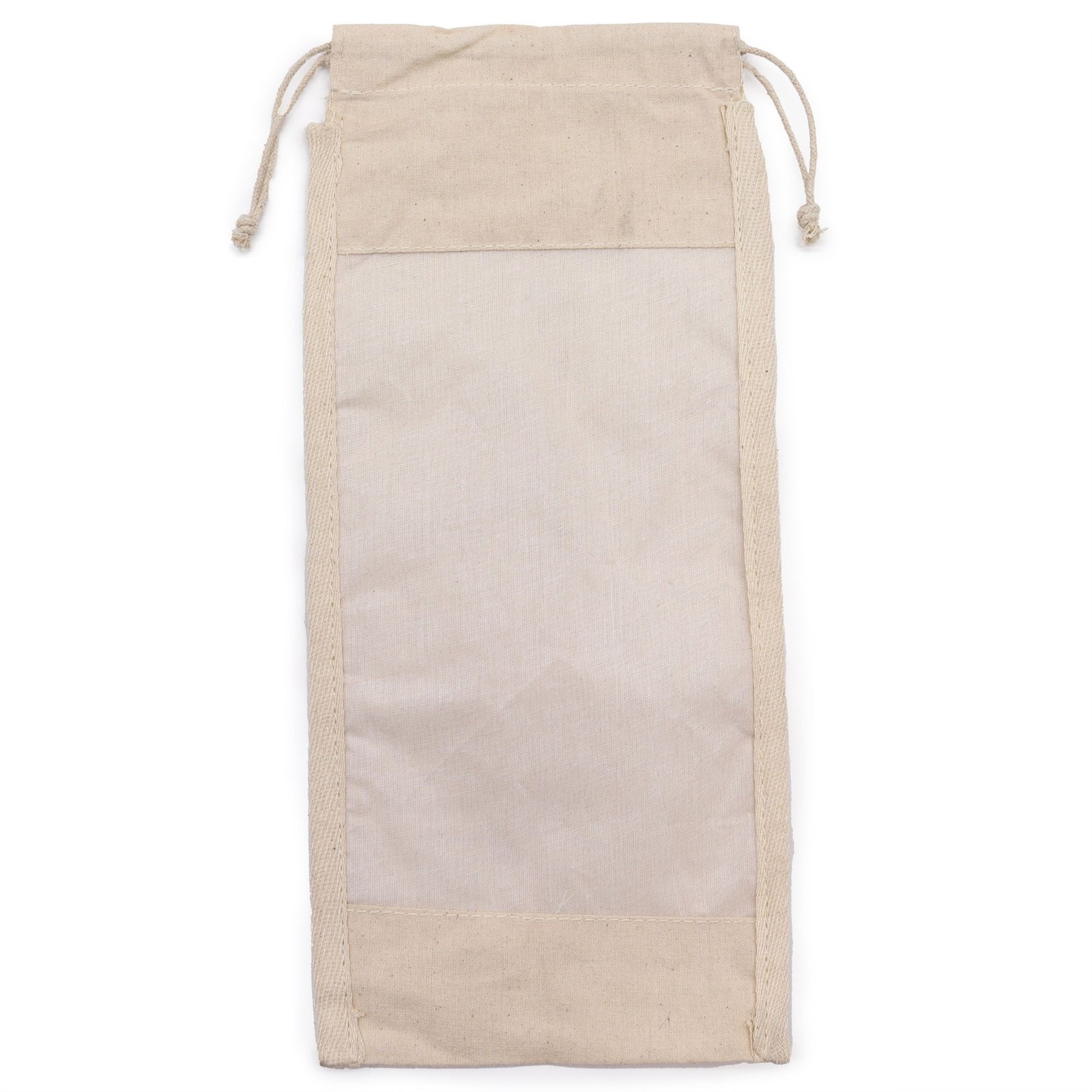 eco long gift pouch with cotton window Eco Long Gift Pouch with Cotton Window