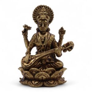 Inspired Learning Altar Statue Brass Saraswati