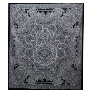 Protective Hamsa Cotton Bedspread Wall Hanging