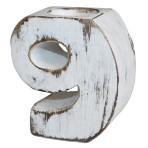 Celebration Tealight Holder Wooden Number Nine