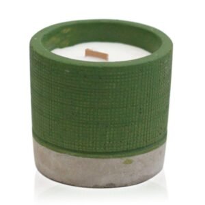 Coastal Calm Concrete Soy Candle Sea Moss Herbs