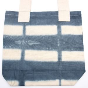 Eco Everyday Tie-Dye Cotton Tote Grey Blocks