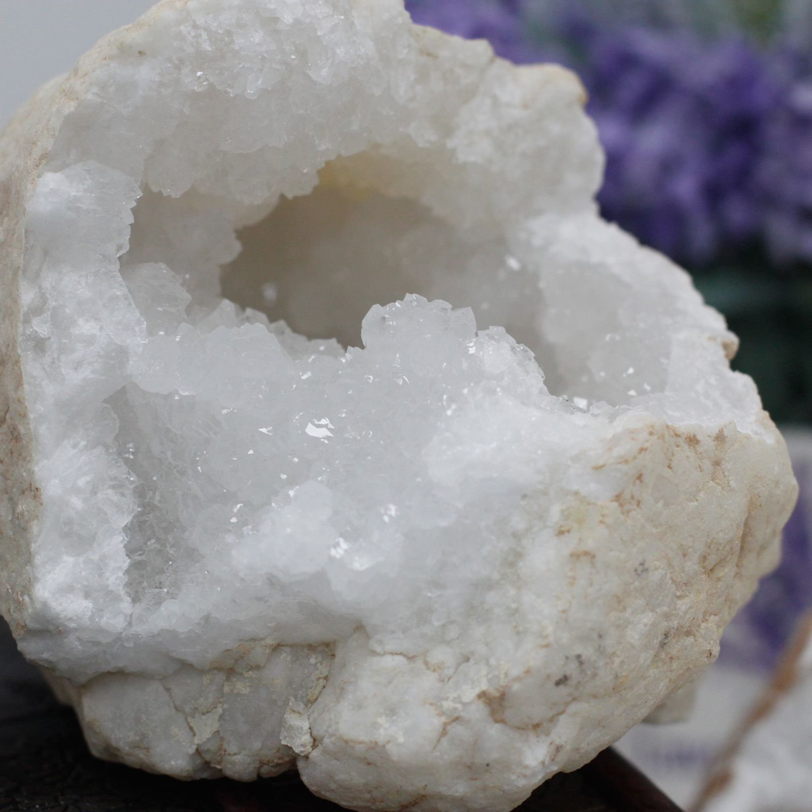 discovery crystal geode sphere calcite quartz Discovery Crystal Geode Sphere Calcite Quartz - Image 2