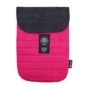 Playful Everyday Laptop Pouch Shocking Pink Cotton