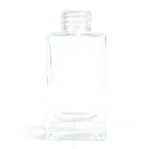 Minimal Square Reed Diffuser Bottle Clear Glass