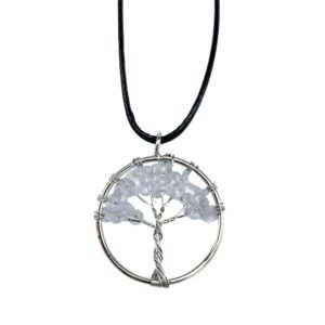Clarity & Harmony Tree of Life Pendant Rock Crystal