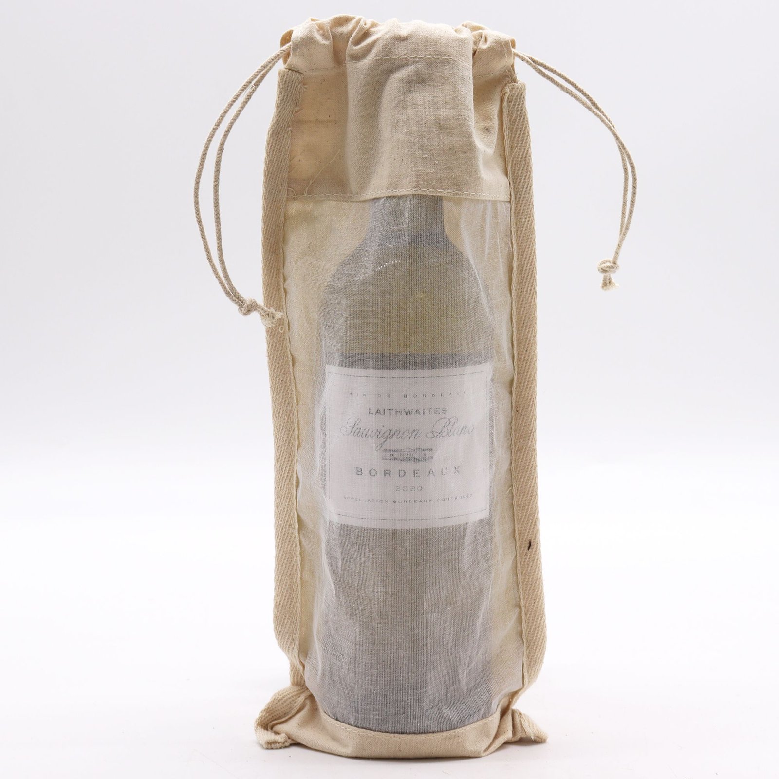 eco long gift pouch with cotton window Eco Long Gift Pouch with Cotton Window - Image 2