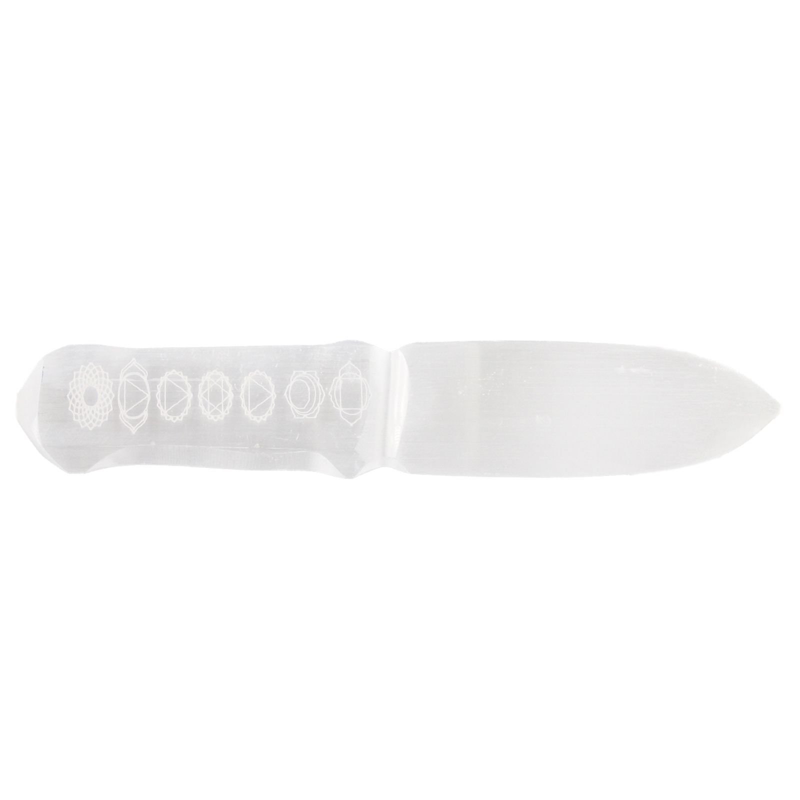 chakra alignment selenite ritual athame knife Chakra Alignment Selenite Ritual Athame Knife - Image 3