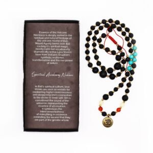 Spiritual Awakening Lava Stone Om Necklace