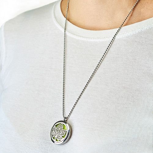 Aromaterapeutický náhrdelník Ruka Fatimy Ochranný pokoj aromaterapeutický náhrdelník Hamsa – Obrázok 5