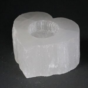 Heartfelt Glow Selenite Heart Candle Holder