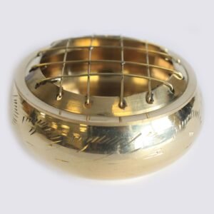Grounding Charcoal Incense Jar Brass