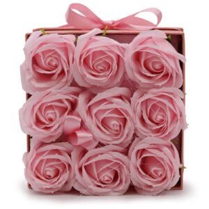 Tender Bath Rose Soap Flower Bouquet Pink