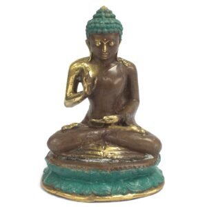 Calming Sanctuary Large Brass Sitting Buddha