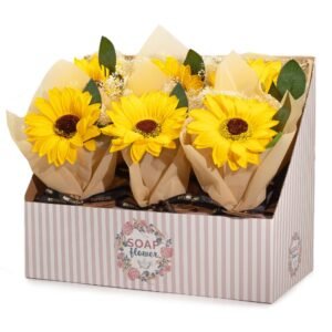 Uplifting Single Bath Soap Flower Sunflower
