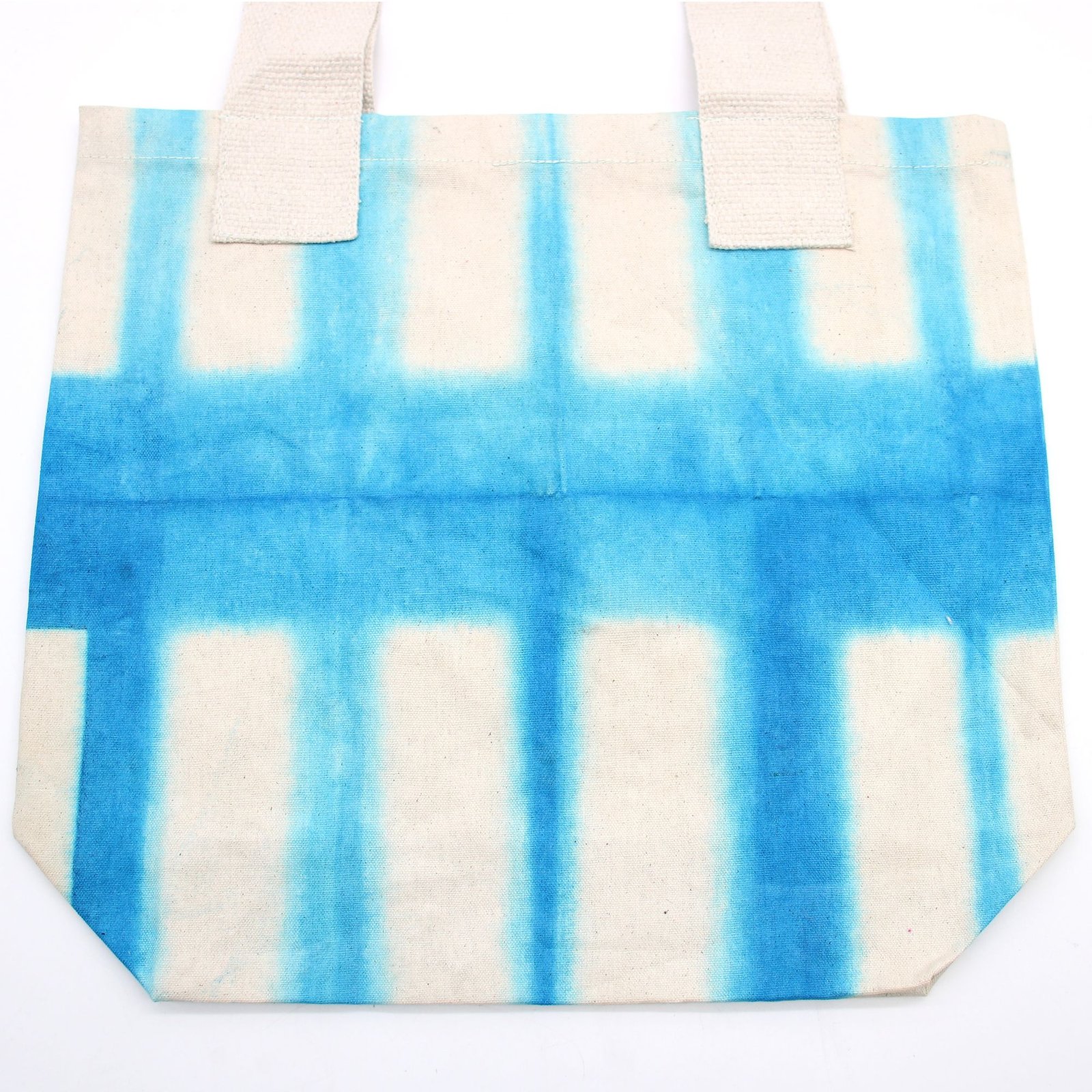 light journey tie-dye cotton tote sky blue Light Journey Tie-Dye Cotton Tote Sky Blue - Image 5