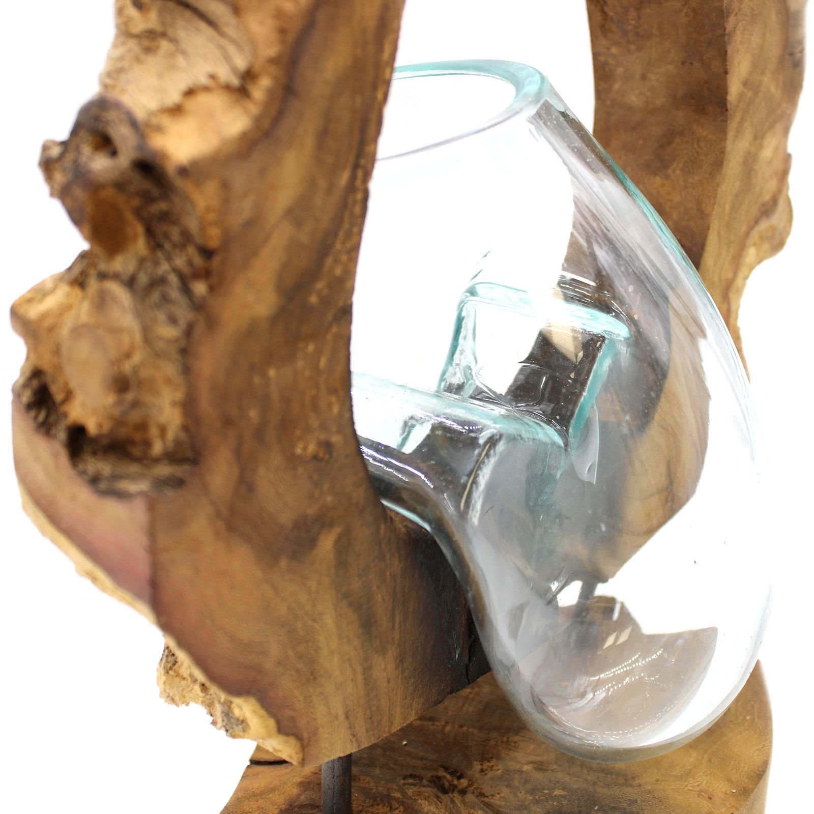 suspended nature art vase recycled glass Suspended Nature Art Vase Recycled Glass - Image 5