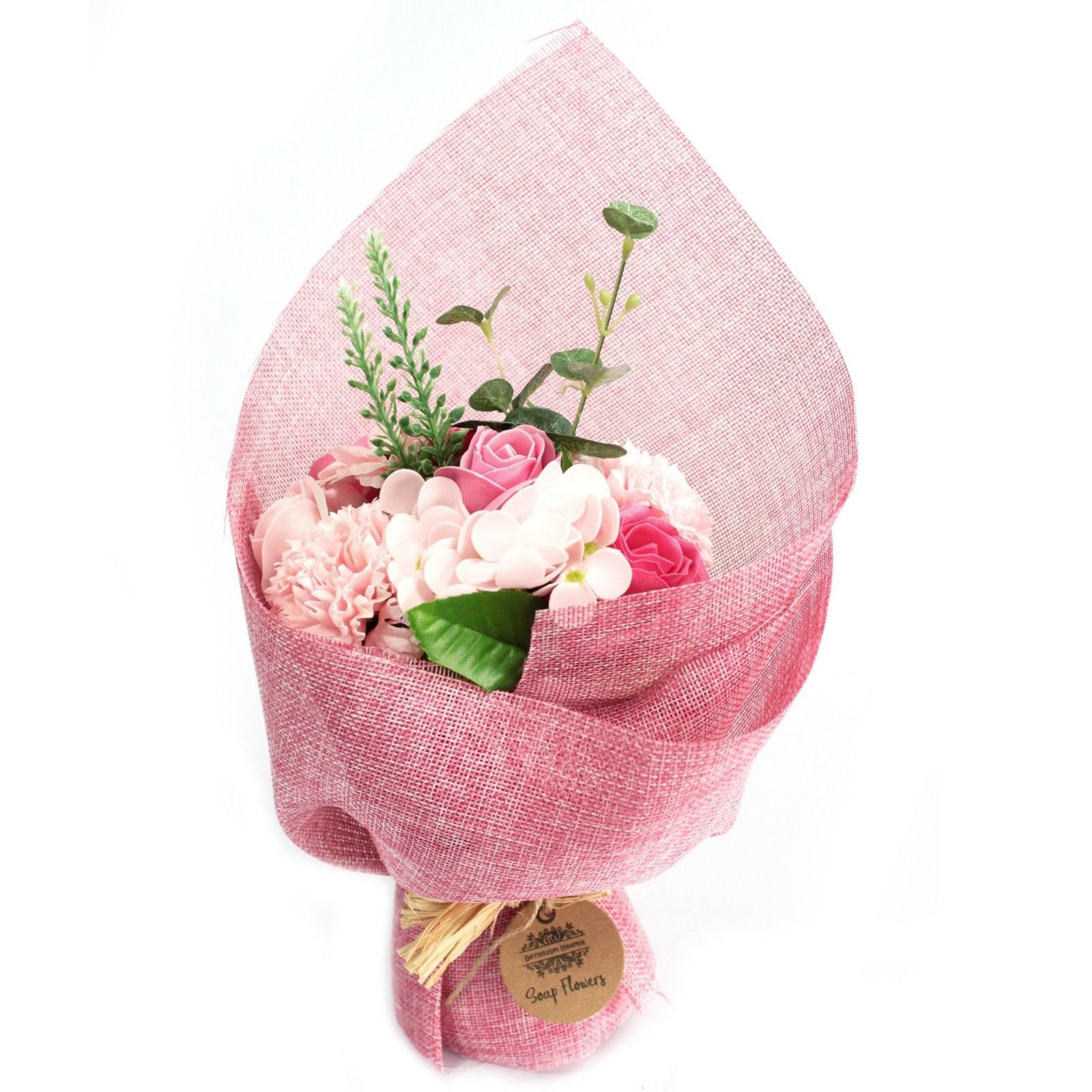 silkening bath soap flower bouquet pink Silkening Bath Soap Flower Bouquet Pink - Image 2