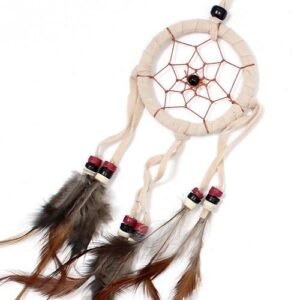 Earthy Dreams Round Dreamcatcher Cream Coffee Brown