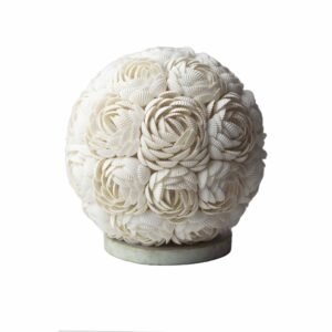 Romantic Boho Sea Shell Globe Lamp Rose