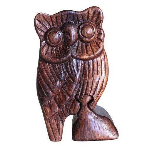 wisdom keepsake puzzle box owl wood Wisdom Keepsake Puzzle Box Owl Wood