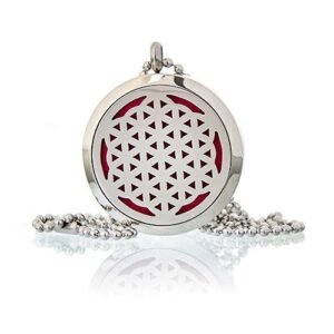 Sacred Geometry Aromatherapy Diffuser Necklace Flower