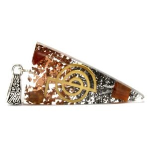 Protective Orgonite Pendant Three Metals Power Point