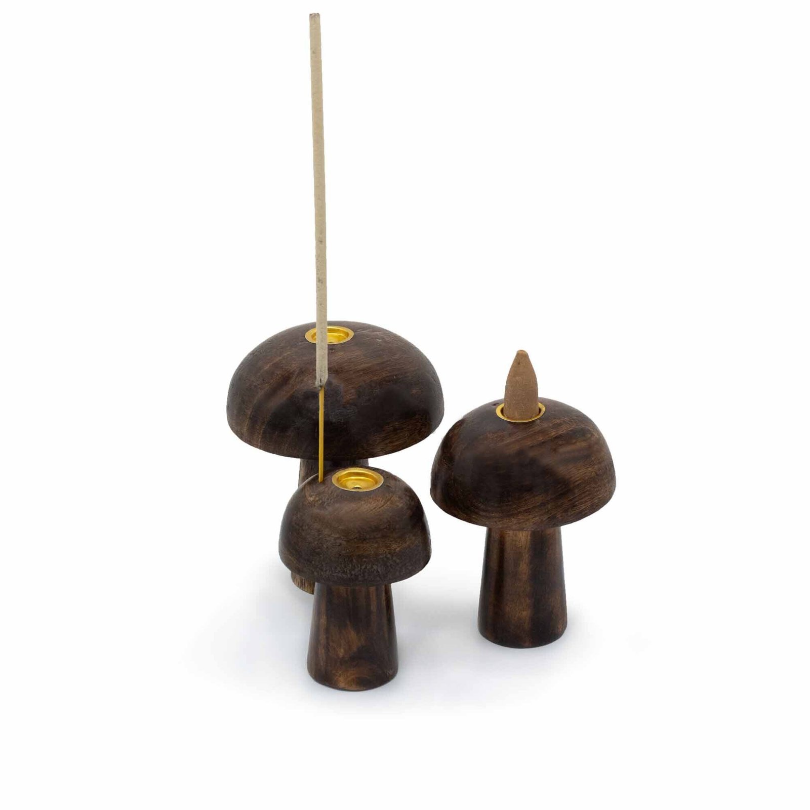 tranquil forest incense cone mushroom trio Tranquil Forest Incense Cone Mushroom Trio - Image 3