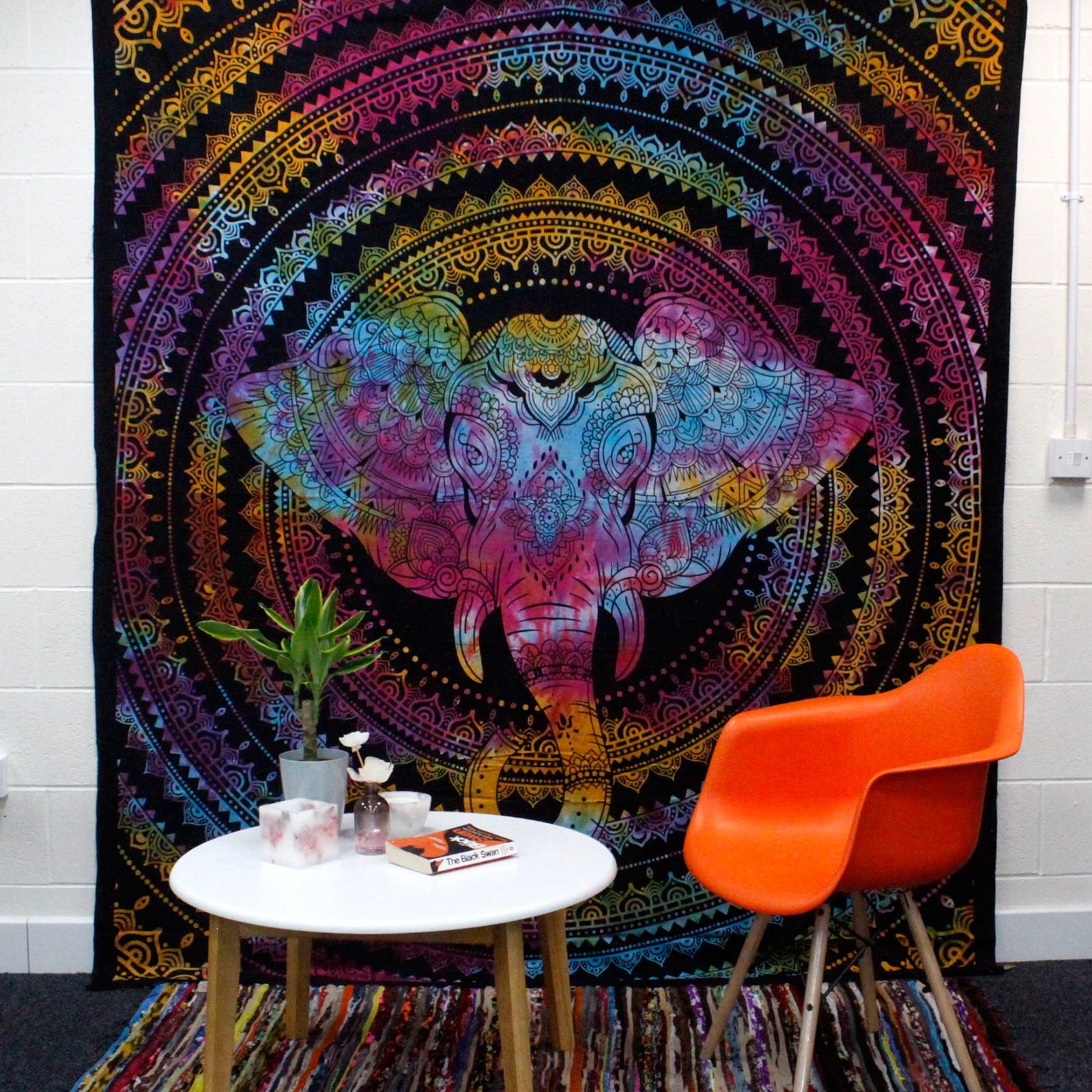 sacred strength cotton bedspread elephant mandala Sacred Strength Cotton Bedspread Elephant Mandala - Image 3