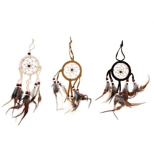 earthy dreams round dreamcatcher cream coffee brown Earthy Dreams Round Dreamcatcher Cream Coffee Brown - Image 2
